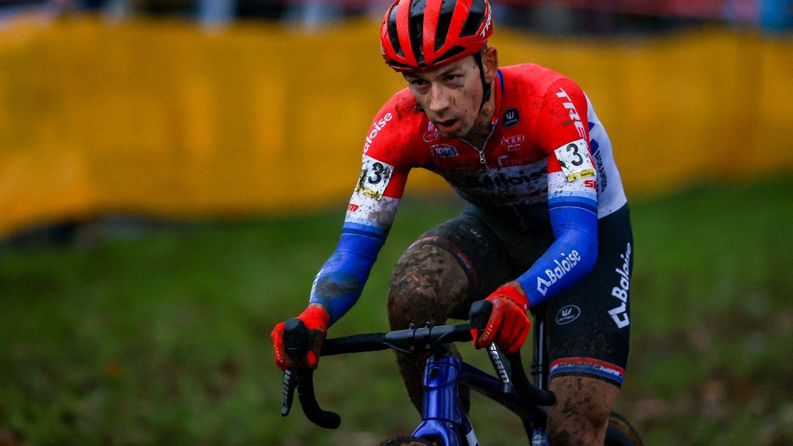 Dutch Lars Van Der Haar pictured in action during the men elite race of the Superprestige Gullegem, 7th stage (out of 8) in the Superprestige cyclocross cycling competition, in Gullegem, Saturday 07 January 2023. BELGA PHOTO DAVID PINTENS